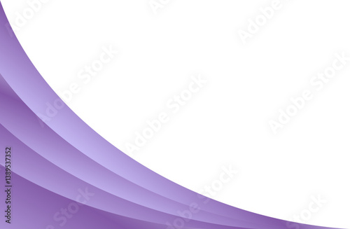 Luxury purple curved corner element