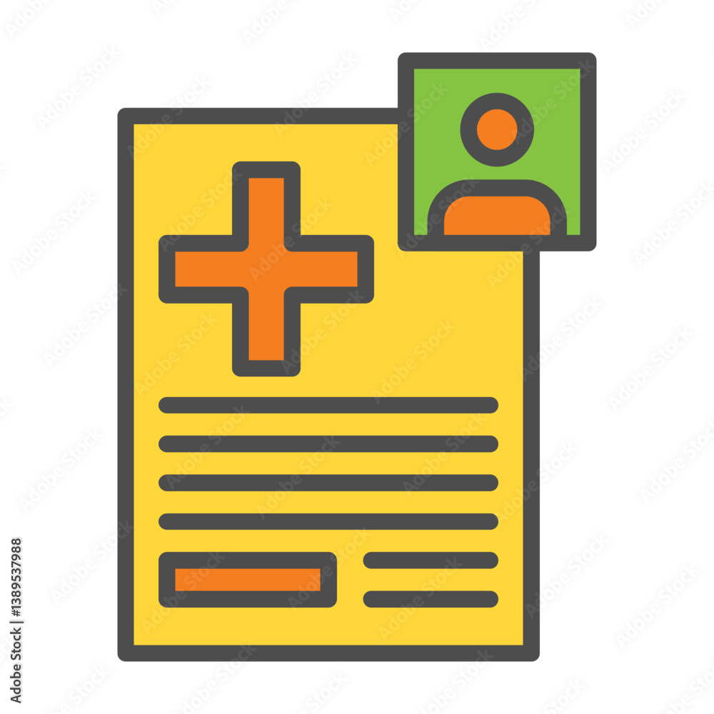 Obraz premium Patient Profile Icon