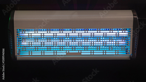 Mosquito Insect Killer Lamp Blue Light at Wall