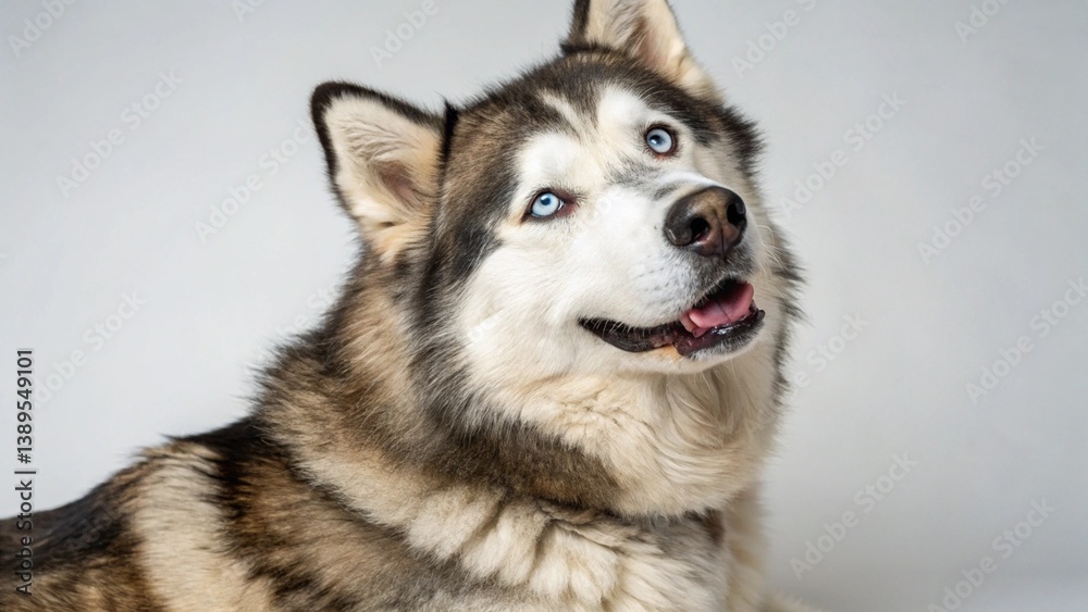 Alusky on studio background Alusky on studio background