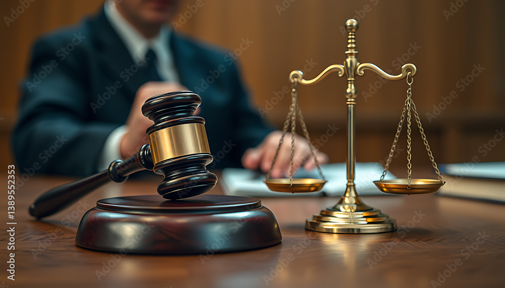 A judge's gavel rests on a sound block beside a stack of legal books and the scales of justice a powerful symbol of law, authority, and fairness.
A judge's gavel rests on a sound block beside a stack of legal books and the scales of justice a powerful symbol of law, authority, and fairness.