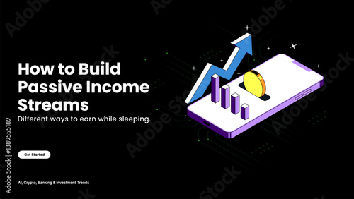 How to Build Passive Income Streams – Wealth Creation Illustrated with Money Flow, Investment Ideas, and Financial Freedom Concepts | Business and Finance Vector Design