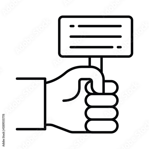 Women's rights pioneers vector outline icon. EPS 10 file