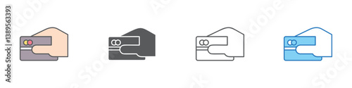 Creditors Icon Set Multiple Style Vector Collection