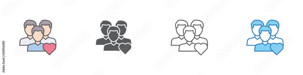 Customer Loyalty Icon Set Multiple Style Vector Collection Customer Loyalty Icon Set Multiple Style Vector Collection
