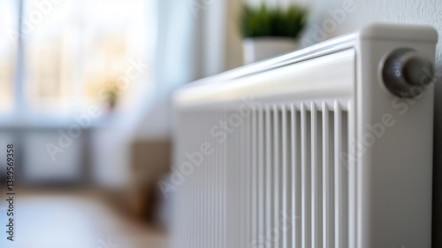 Wallpaper Mural White heating radiator providing warmth in a cozy room Torontodigital.ca