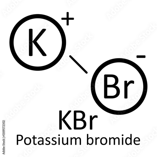 Potassium bromide Structure Formula