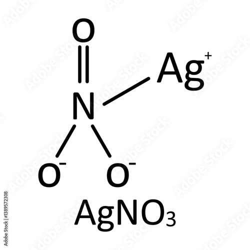 Silver nitrate Structure Formula
