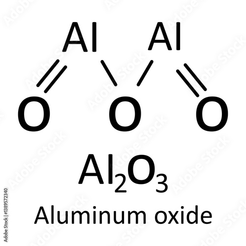 Aluminum oxide Structure Formula