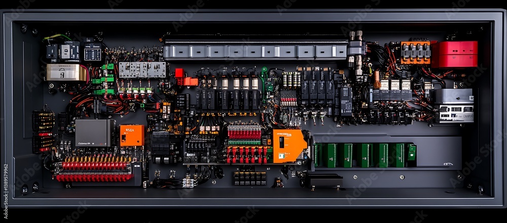 Complex Electrical Equipment Filled with Various Electronic Components