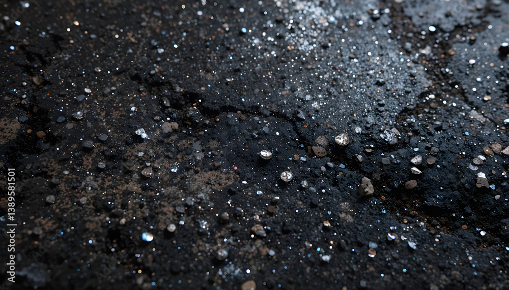 Dark Grey Gritty Texture with Scattered Sparkle Dark Grey Gritty Texture with Scattered Sparkle