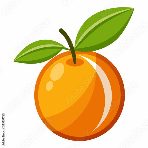 orange fruit with leaves