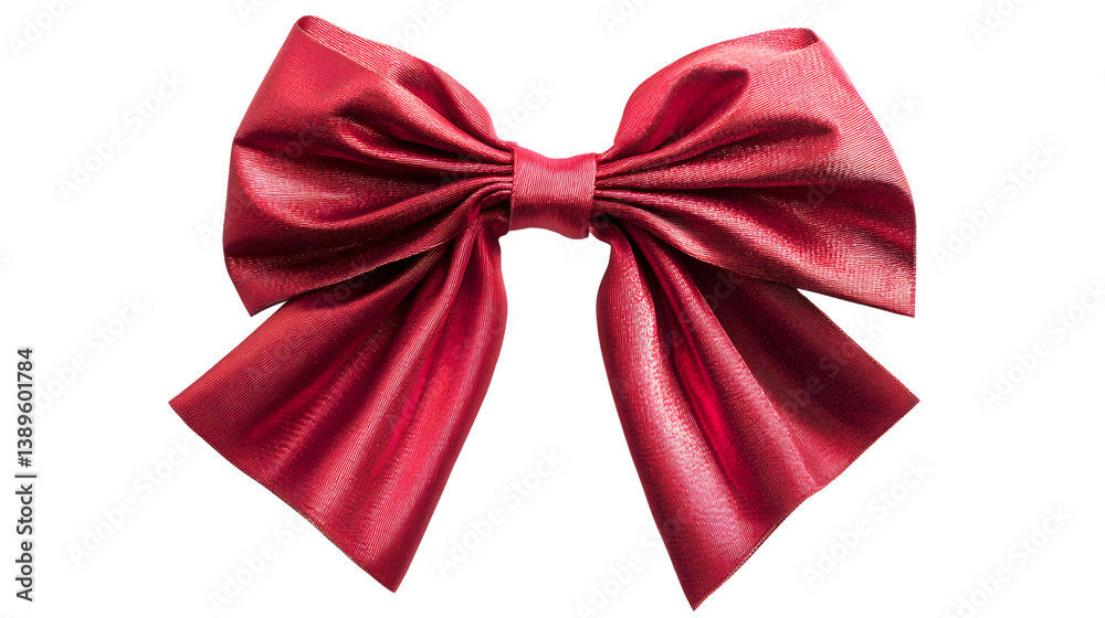 Shiny Red Ribbon Bow Overlay Template on Transparent Background for Professional Designs Shiny Red Ribbon Bow Overlay Template on Transparent Background for Professional Designs