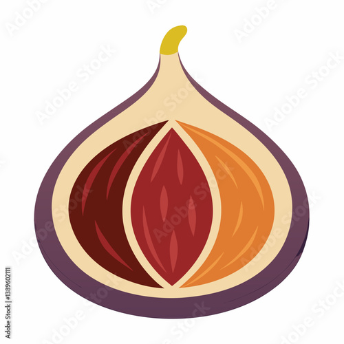 red onion isolated