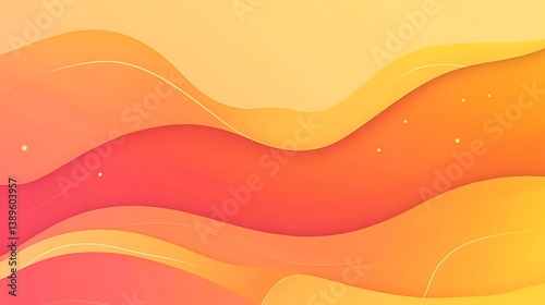 Abstract orange and yellow wavy background. (1)