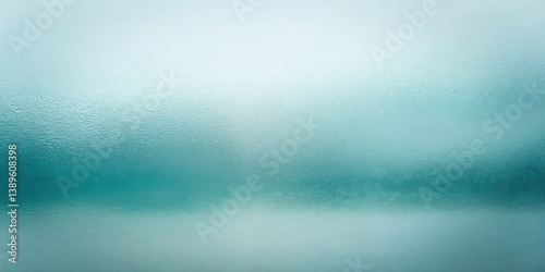 Pale turquoise-gray frosted glass gradient, abstract texture, evokes a minimalist, cloudy sky.