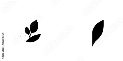 The creative logo of tea with lemon embodies a modern herbal hot drink, complete with citrus fruit and garden herbs