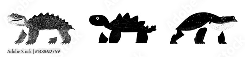 Henodus, a cartoon dinosaur character, is actually a paleontology sea reptile or dinosaur from the isolated Mesozoic era, which is an extinct turtle