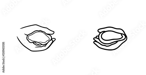 The isolated outline icon of ring-shaped tortellini pasta represents a Mediterranean food dish, specifically modern Italian cuisine including belly button tortelloni and orecchiette
