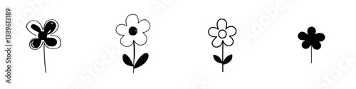 The icon of a rapeseed or canola flower is represented as a modern linear sign with vibrant yellow petals and a central cluster of seeds, symbolizing agriculture, oil production, and natural beauty,