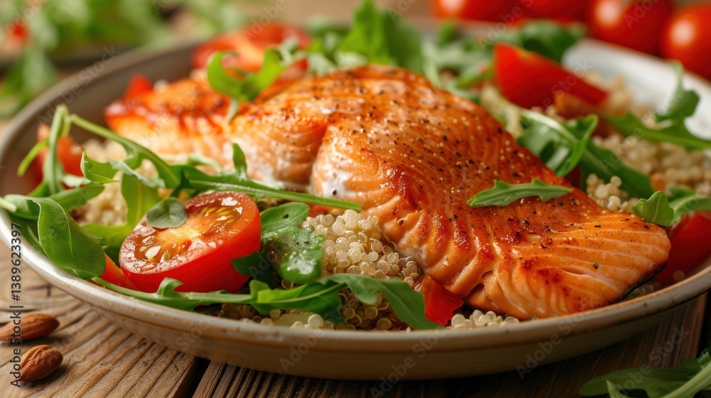 Delicious Salmon Salad with Quinoa Delicious Salmon Salad with Quinoa