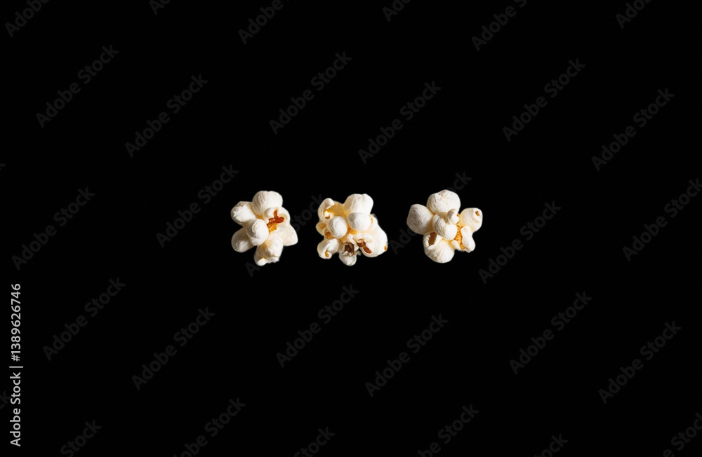 ready popcorn on black background, minimalism, popcorn picture ready popcorn on black background, minimalism, popcorn picture