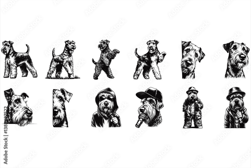 Naklejka premium Airedale Terrier