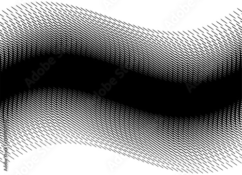 Vector wave. Abstract striped vector pattern black on white background.  Design element. Vector black and white background. for covers, posters, advertising.