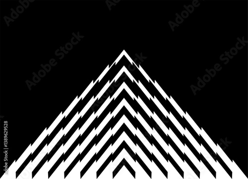 Vector arrow. Modern striped vector pattern. Design element. Vector background. Direction indicator. navigation
