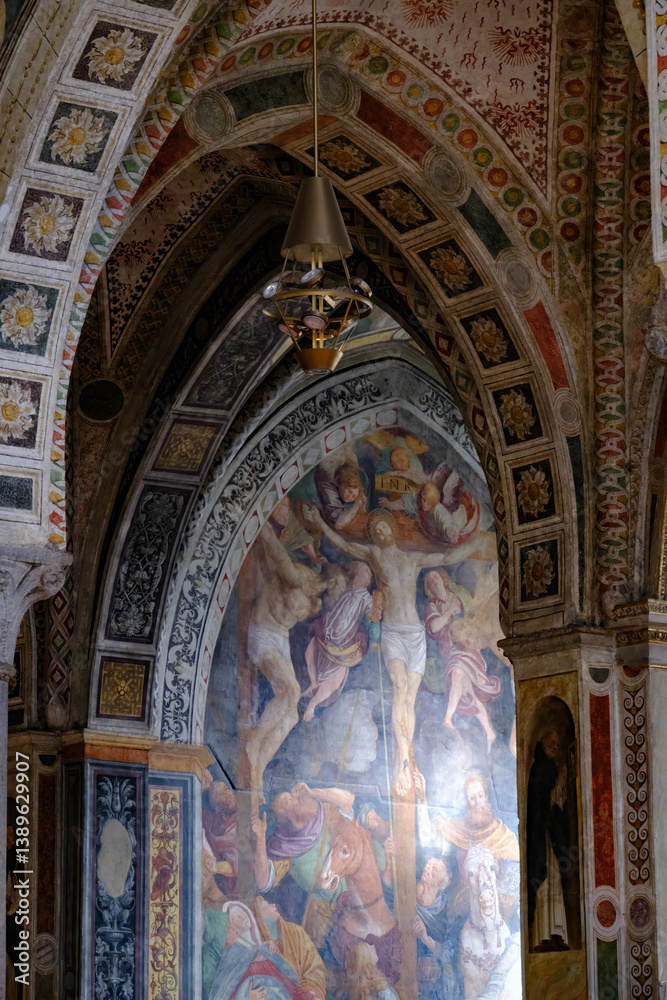 Obraz premium Interior of Santa Maria delle Grazie church at Milan, Italy