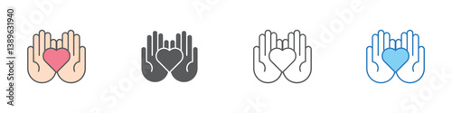 Regard Icon Set Multiple Style Vector Collection