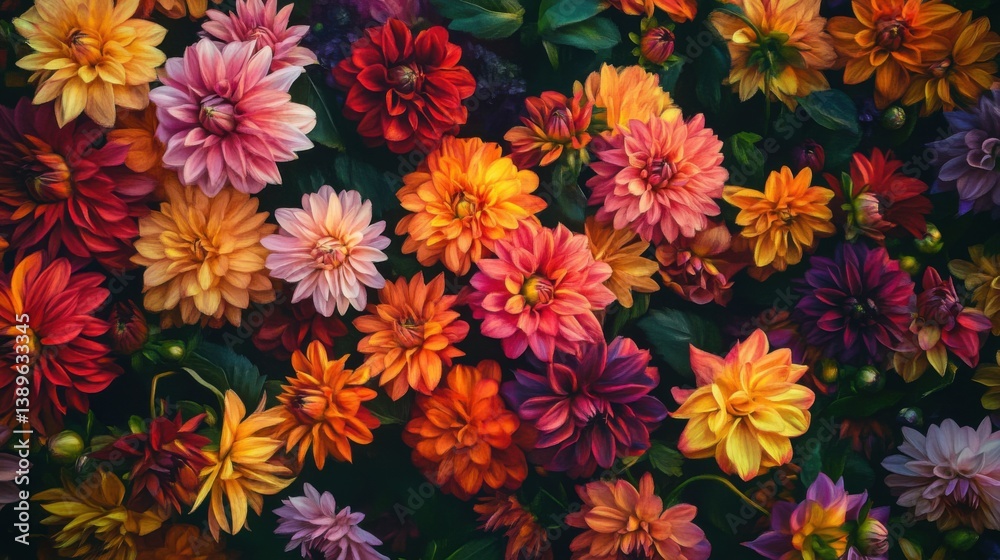 Backyard flowers vibrant tapestry. Generative AI Backyard flowers vibrant tapestry. Generative AI