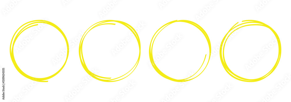 yellow hand drawn circle and bubbles yellow hand drawn circle and bubbles