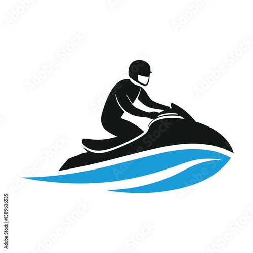 Thrilling Jet Ski Ride Water Sports Adventure Icon