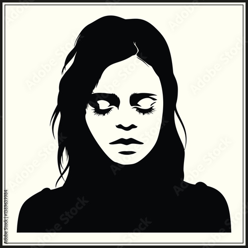 portrait of a woman Silhouette 