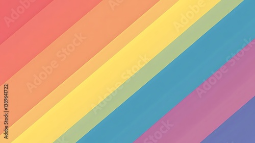 Free Download Diagonal rainbow stripes background. - GFXLoad