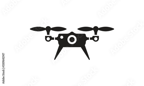 Drone, Quadrocopter icon set. Technology devices set. Drone silhouette icon. Great for entertainment, industry, web and business.