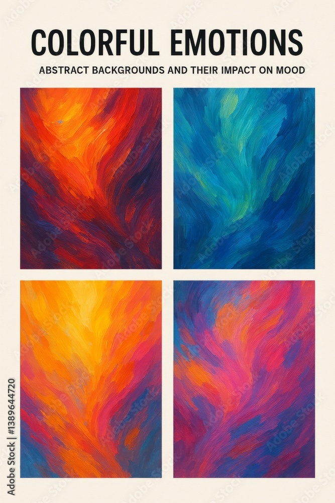 Exploring the Impact of Colorful Abstract Backgrounds on Emotions and Mood