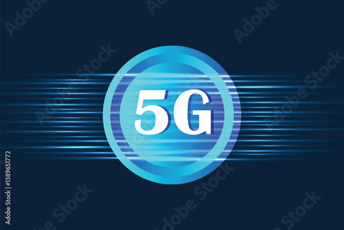 5g wireless connection for technology banner