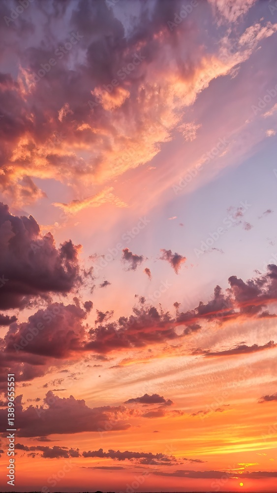 Fototapeta premium Natural Sunset Skies for mobile wallpaper