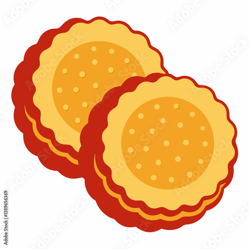 cookies on a white background