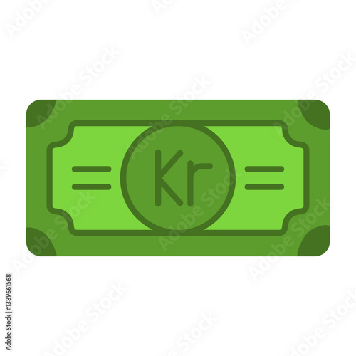 Swedish Krona Note Icon