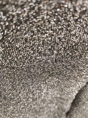 Obraz na płótnie abstract background of glittering silver fabric close-up macro photo w salonie