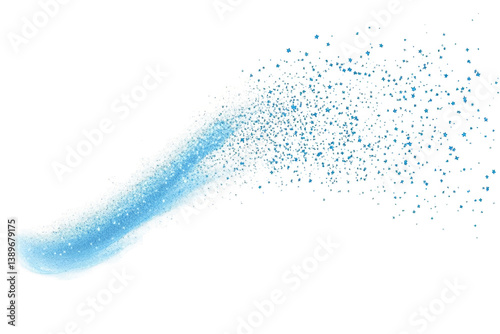 Wallpaper Mural Abstract 3D Illustration of Water Stream with Colorful Splash on Black Background Torontodigital.ca