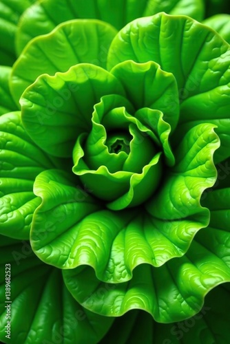 Fresh green lettuce leaves forming a lush and vibrant background, lettuce,  organic