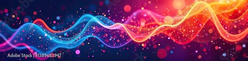 Dynamic and colorful abstract background with vibrant hues and intricate patterns,  colorful background,  design