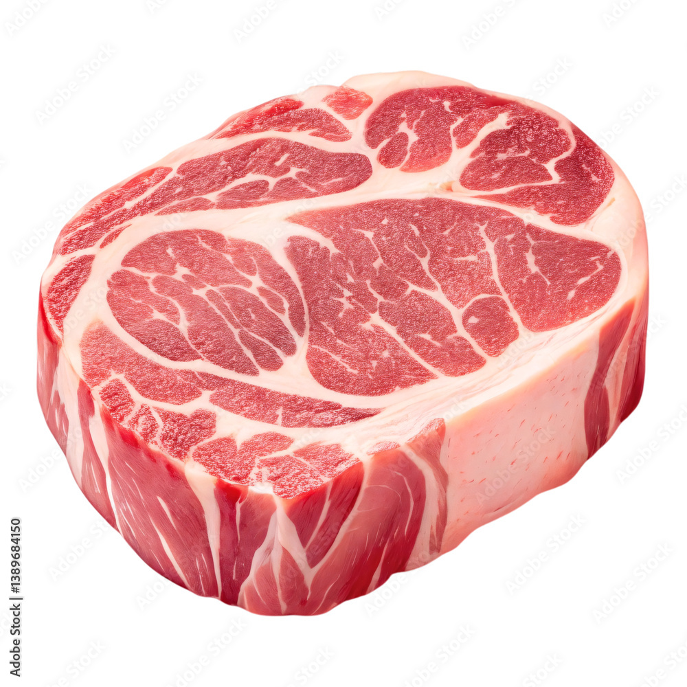 Raw boneless beef chuck steak isolated on white background high quality fresh marbled meat cut ready for grilling or cooking Raw boneless beef chuck steak isolated on white background high quality fresh marbled meat cut ready for grilling or cooking