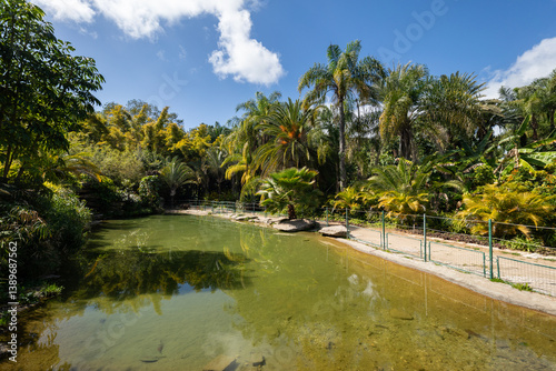 The Yarkon Park in Tel Aviv in summer