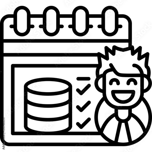 Wage Icon Vector Element