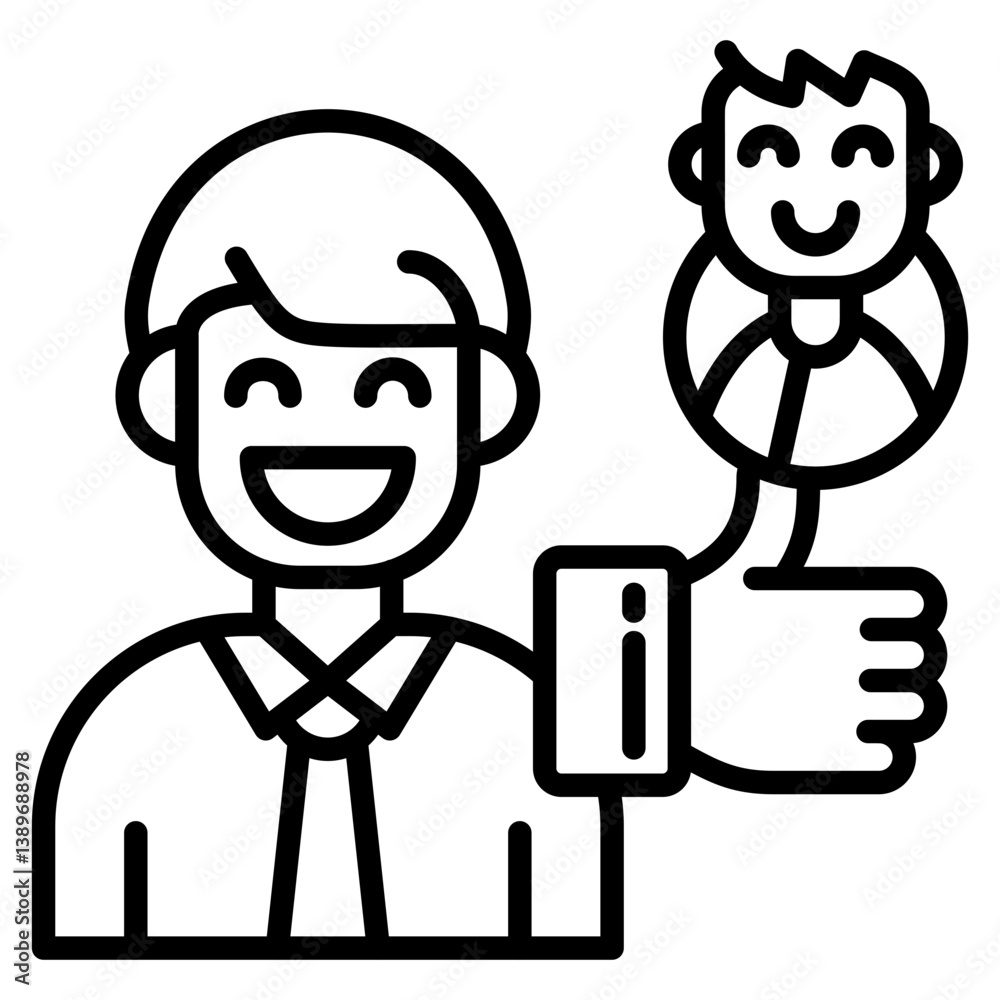 Interviewer Icon Vector Element Interviewer Icon Vector Element